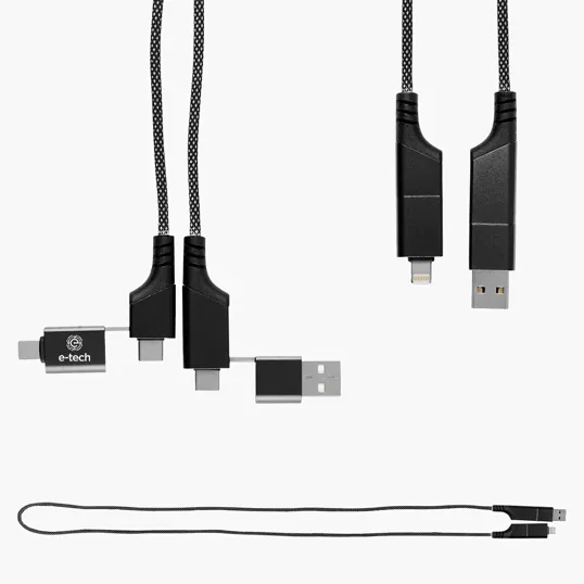 3' 60W Quick Charge Cable with USB-A & Type-C — view 2