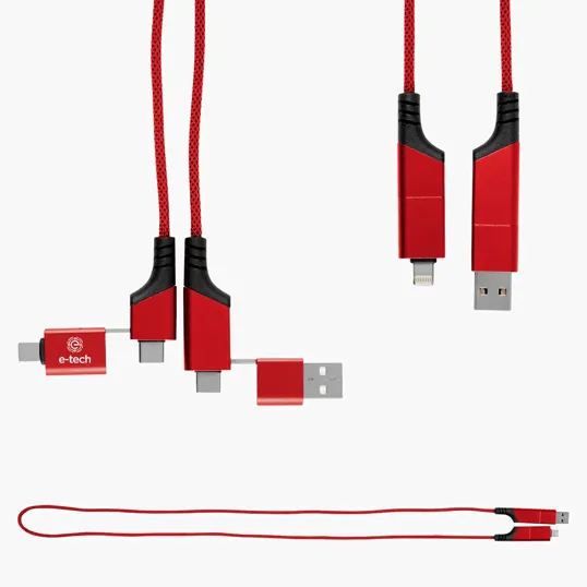 3' 60W Quick Charge Cable with USB-A & Type-C — view 3