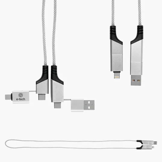 3' 60W Quick Charge Cable with USB-A & Type-C — view 5
