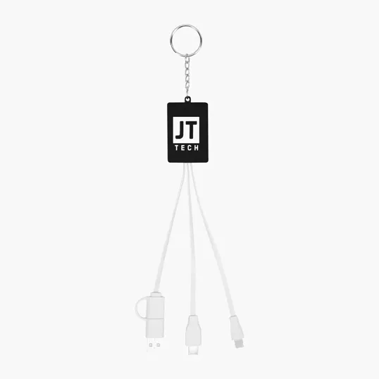 Multi-Charging Cable USB Hub Keyring — view 2