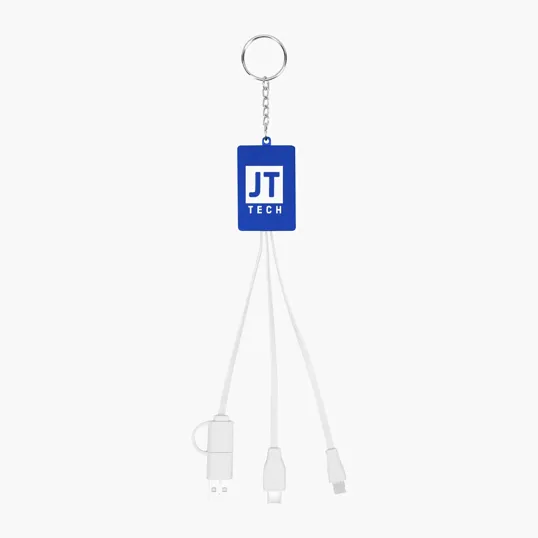 Multi-Charging Cable USB Hub Keyring — view 4