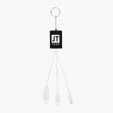 Multi-Charging Cable USB Hub Keyring — view 2