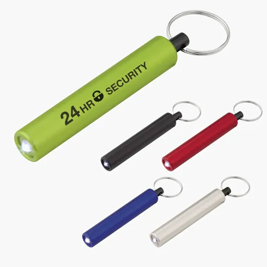 Mini Cylinder LED Flashlight Key Tag