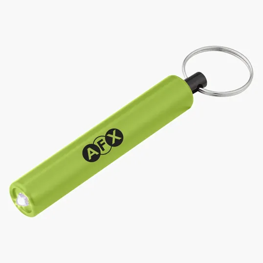 Mini Cylinder LED Flashlight Key Tag — view 3