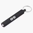 Mini Cylinder LED Flashlight Key Tag — view 2