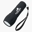Rubberized Torch Light With Strap, 9 LED — view 2