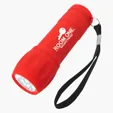 Rubberized Torch Light With Strap, 9 LED — view 5