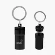 Aluminum Pill Holder Keychain — view 2