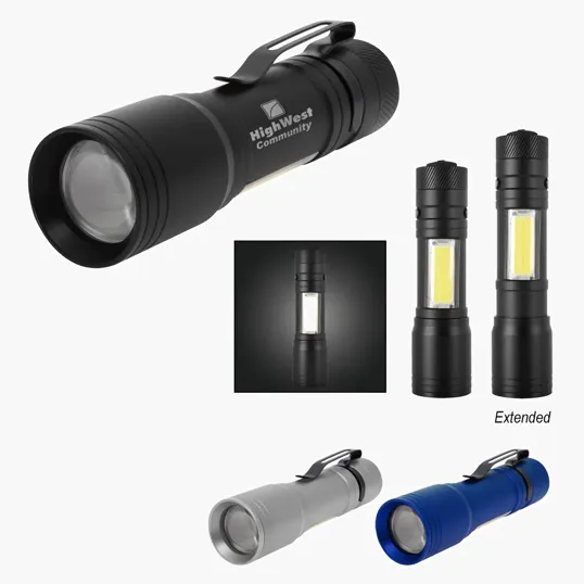 Freeport Focus Flashlight with LED and COB Work Light