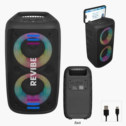 Wireless Speaker Tower With Phone Holder