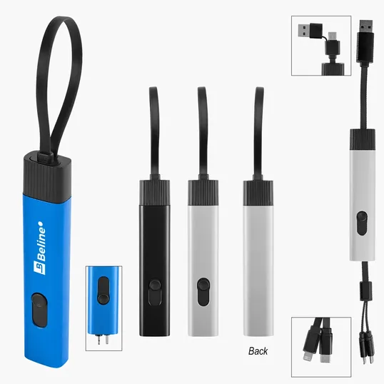 Recycled Aluminum Retractable Travel Charging Cable — view 4