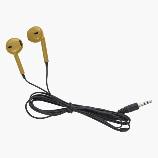 Metallic Wired Earbuds with 46" Cord