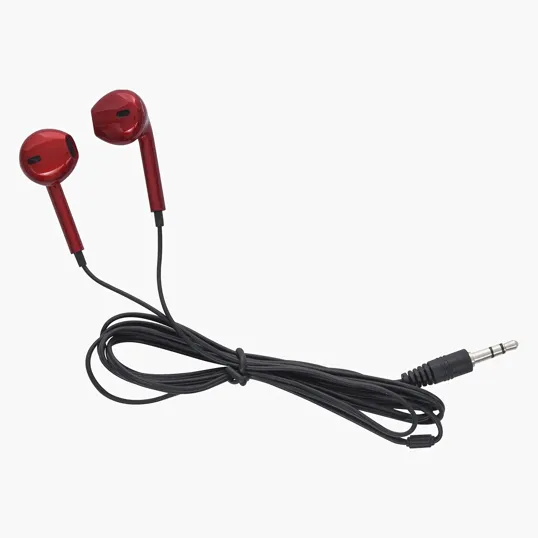 Metallic Wired Earbuds with 46" Cord — view 2