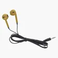 Metallic Wired Earbuds with 46" Cord