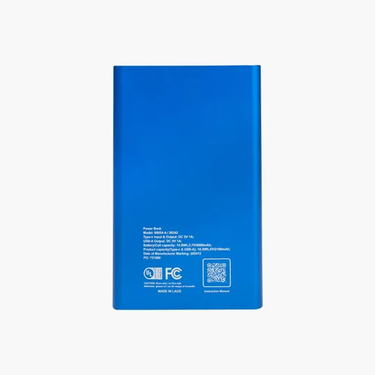 UL Listed Slim Power Bank 2.0 with Type-C Input — view 4