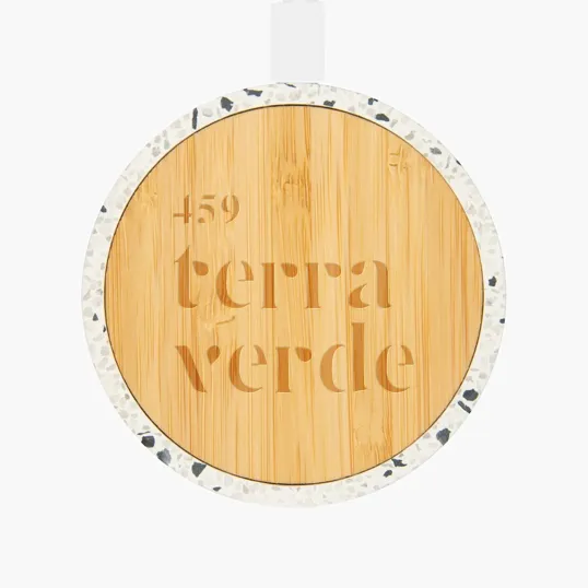 10W Speckle & Bamboo Wireless Charger — view 2