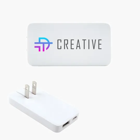 20W Slim Wall Charger with USB-A & Type-C