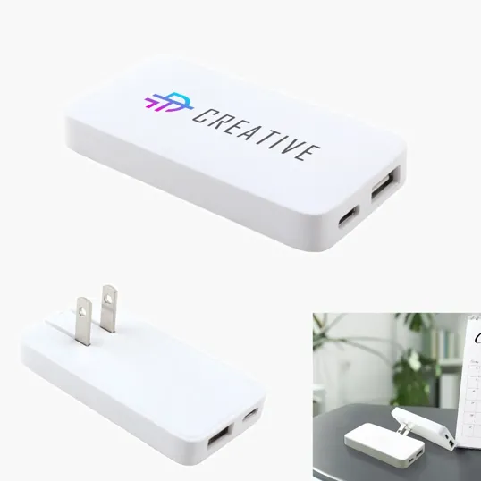 20W Slim Wall Charger with USB-A & Type-C — view 2
