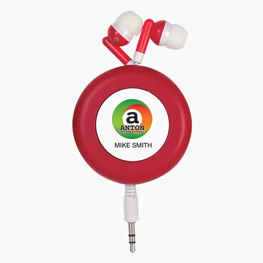 Retro Retractable Earbuds with 40" Cord — view 2