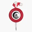 Retro Retractable Earbuds with 40" Cord