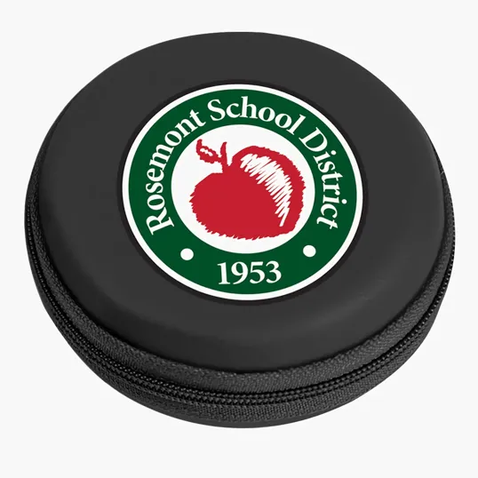 Round Zippered Electronics Travel Case — view 4