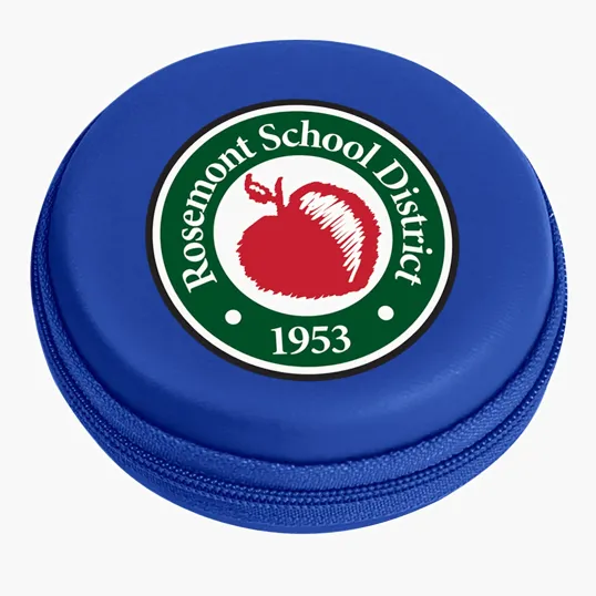 Round Zippered Electronics Travel Case — view 5