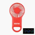Rechargeable Handheld Fan with Carabiner — view 4