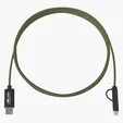 3-In-1 10 Ft. Braided Charging Cable — view 2