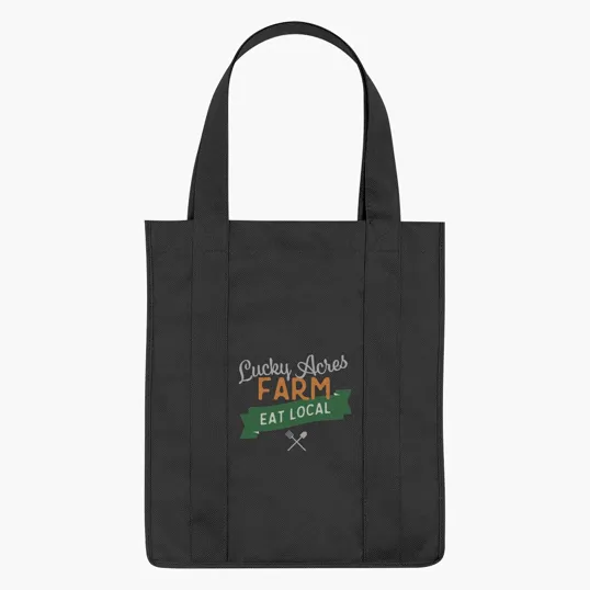 Non-Woven Shopper Tote Bag with 100% RPET Material