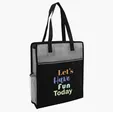 Color Basics Heathered Non-Woven Tote Bag — view 6