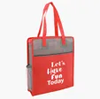 Color Basics Heathered Non-Woven Tote Bag — view 4