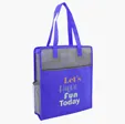 Color Basics Heathered Non-Woven Tote Bag — view 2