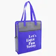 Color Basics Heathered Non-Woven Tote Bag — view 5
