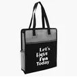 Color Basics Heathered Non-Woven Tote Bag — view 8