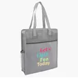 Color Basics Heathered Non-Woven Tote Bag — view 7
