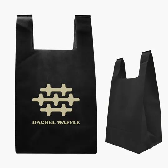 Reusable Non-Woven Tote Bag with 7" Gusset — view 2
