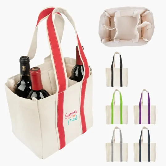Quatre Wine Bottle Tote Bag — view 7
