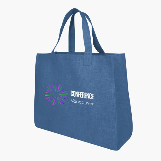 Juliet Jute Tote Bag with 16" Handles — view 2