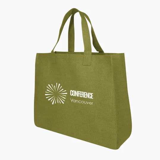 Juliet Jute Tote Bag with 16" Handles — view 8