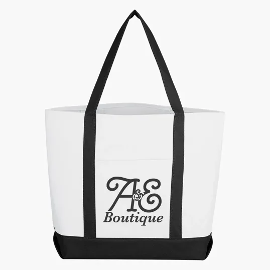 Pocket Shopper Tote Bag with Front Pocket — view 4