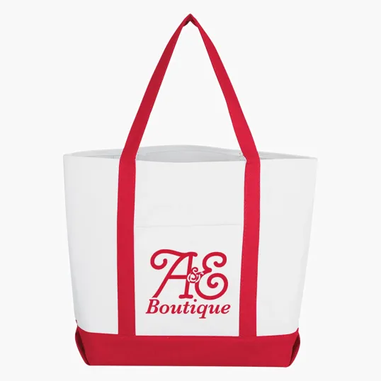 Pocket Shopper Tote Bag with Front Pocket — view 5