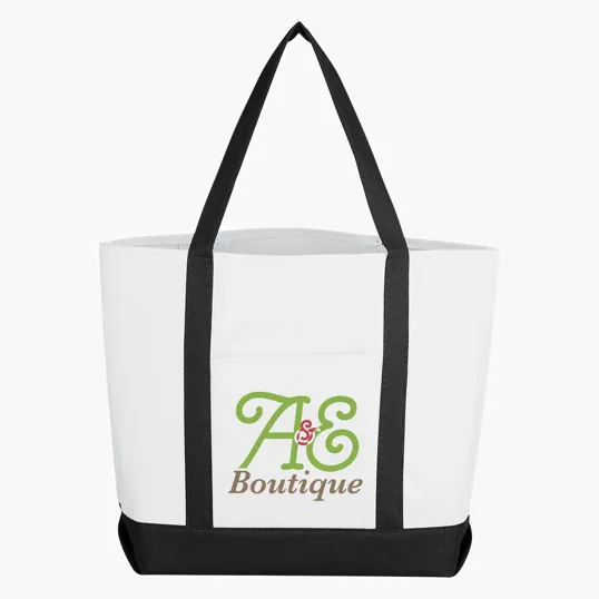 Pocket Shopper Tote Bag with Front Pocket