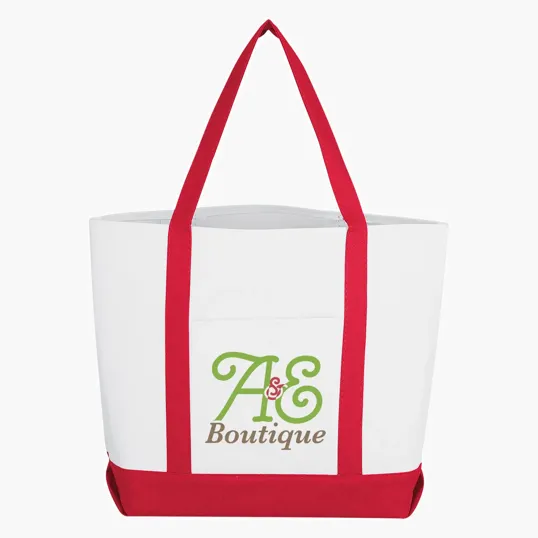 Pocket Shopper Tote Bag with Front Pocket — view 2