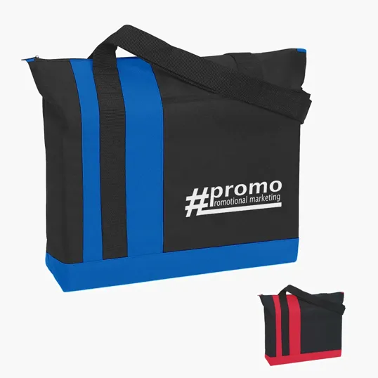 Tri-Band Tote Bag with Zippered Closure — view 3