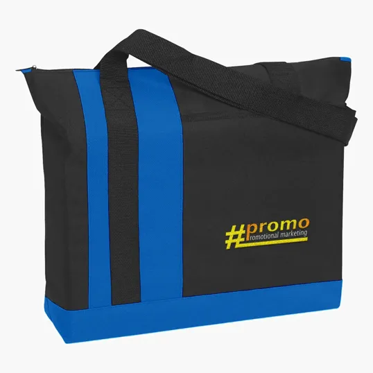 Tri-Band Tote Bag with Zippered Closure — view 2