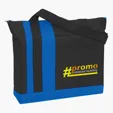 Tri-Band Tote Bag with Zippered Closure