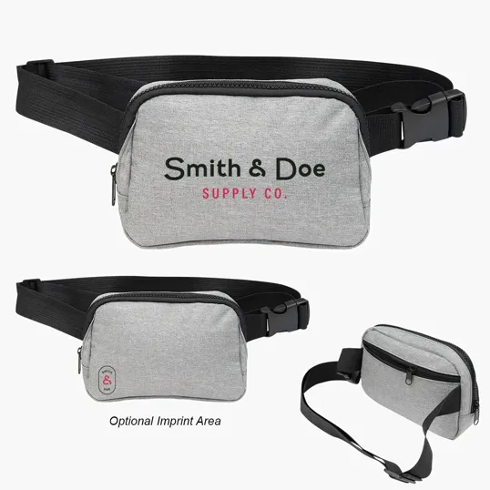 Anywhere RPET Heathered Belt Bag