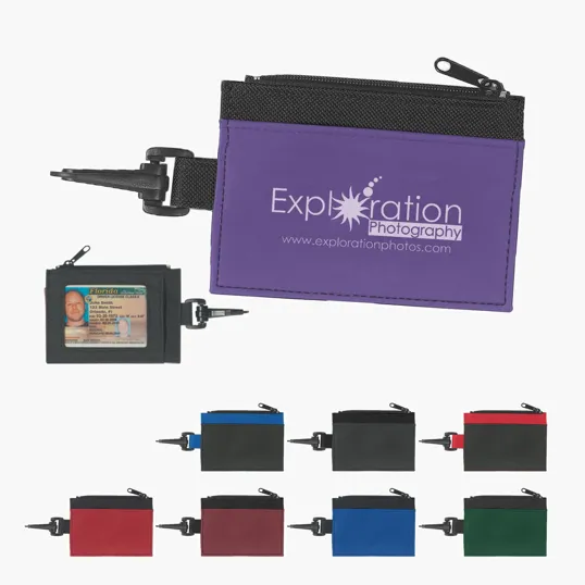 ID Holder with Clear Window and Clip