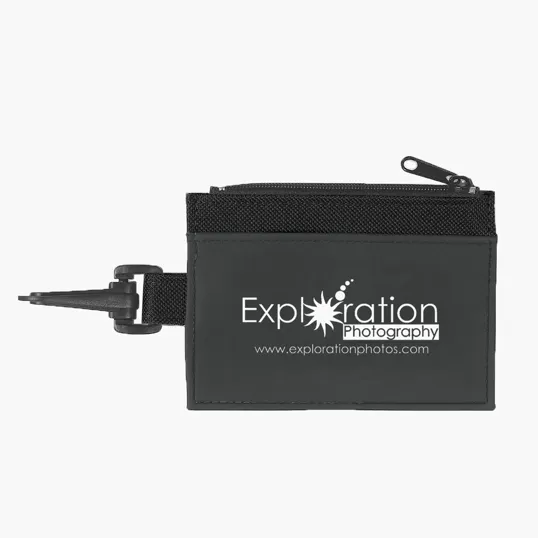 ID Holder with Clear Window and Clip — view 2