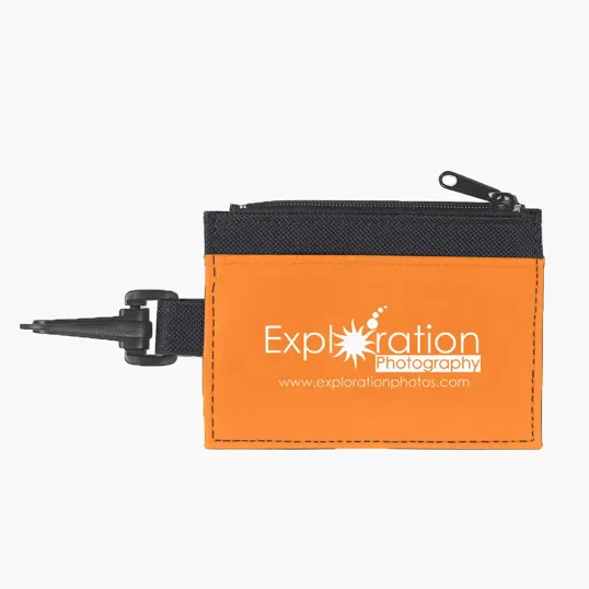 ID Holder with Clear Window and Clip — view 3
